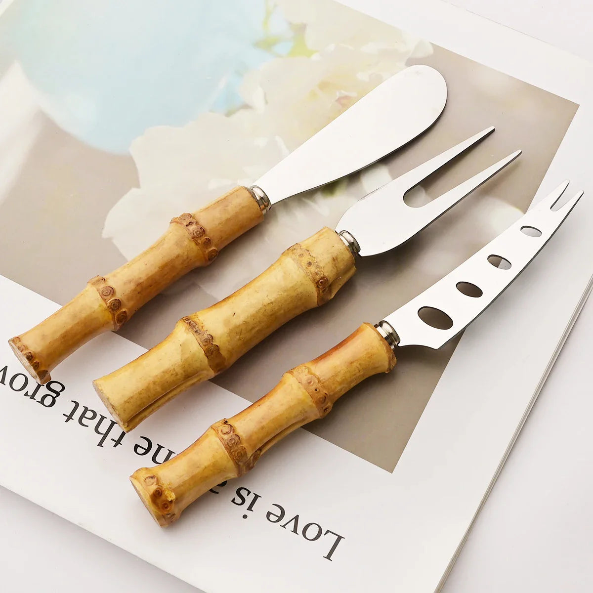 Conjunto de Talheres Sobremesa BambooFusion