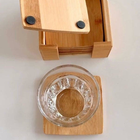 Porta copos de Bambu